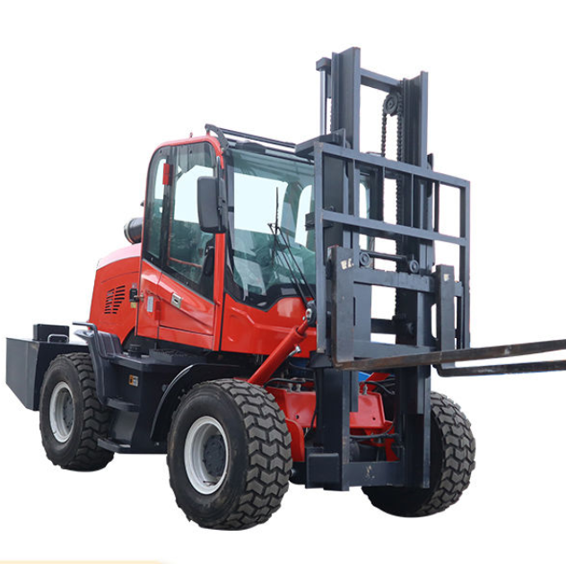 CV-3.5T Mini Forklift Luar Jalan Berkuasa Semua rupa bumi